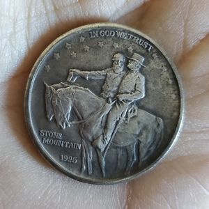 NEW Stone Mountain Georgia Souvenir Coin 1925 L👀K Heavy Metal Replica 🪙